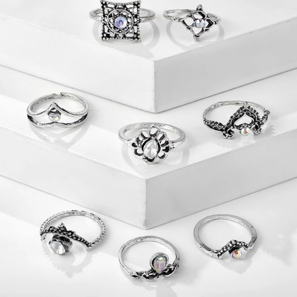 *Willow* Silver Ring Set - Picture 2 of 6